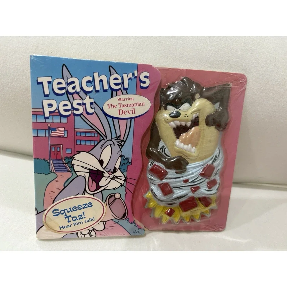 Vintage Looney Tunes Teacher's Pest Play-A-Sound Book Tasmanian Devil Sealed